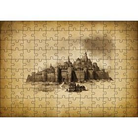 Cakapuzzle Kara Kalem Sanat Çalışması Görseli 120 Parça Puzzle
