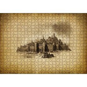 Cakapuzzle Kara Kalem Sanat Çalışması Görseli 500 Parça Puzzle