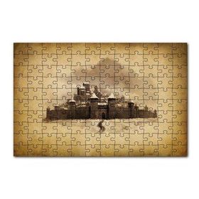 Cakapuzzle Kara Kalem Sanatı Şato Görseli 120 Parça Puzzle