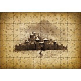 Cakapuzzle Kara Kalem Sanatı Şato Görseli 120 Parça Puzzle