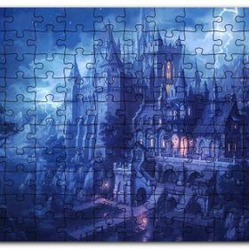 Cakapuzzle Karanlık Kale Yıldırım Fantezi Animasyon Film Mdf 120 Parça Puzzle