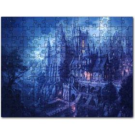 Cakapuzzle Karanlık Kale Yıldırım Fantezi Animasyon Film Mdf 255 Parça Puzzle