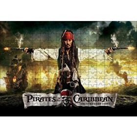 Cakapuzzle Karayip Korsanları Jack Sparrow Film 120 Parça Ahşap Puzzle