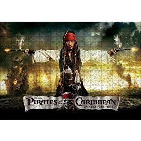 Cakapuzzle Karayip Korsanları Jack Sparrow Film 120 Parça Ahşap Puzzle