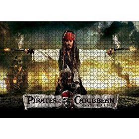 Cakapuzzle Karayip Korsanları Jack Sparrow Film 120 Parça Ahşap Puzzle