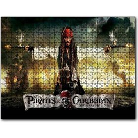Cakapuzzle Karayip Korsanları Jack Sparrow Film Mdf 255 Parça Puzzle