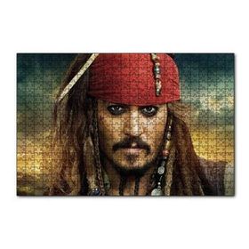 Cakapuzzle Karayip Korsanları Jack Sparrow Görsel 120 Parça Ahşap Puzzle