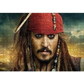 Cakapuzzle Karayip Korsanları Jack Sparrow Görsel 120 Parça Ahşap Puzzle