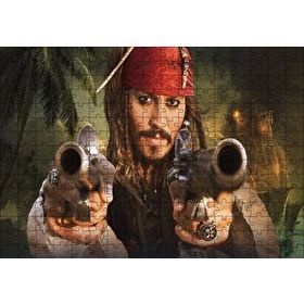 Cakapuzzle Karayip Korsanları Jack Sparrow Mücadelesi Mdf 255 Parça Puzzle