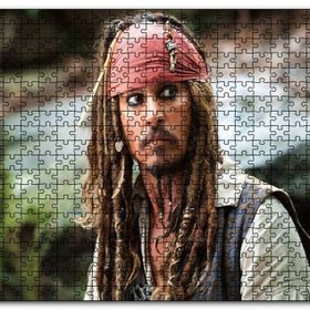 Cakapuzzle Karayip Korsanları Jack Sparrow Şaşkın Mdf 120 Parça Puzzle