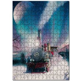 Cakapuzzle Karda Gece Treni Görseli Mdf 500 Parça Puzzle