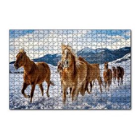 Cakapuzzle Karda Koşan Atlar Görseli 255 Parça Puzzle