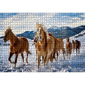 Cakapuzzle Karda Koşan Atlar Görseli 255 Parça Puzzle