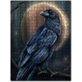 Cakapuzzle Karga ve Ay Tutulması Dijital Çizim Ahşap 255 Parça Puzzle
