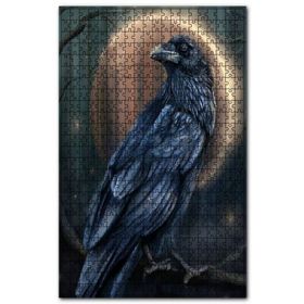 Cakapuzzle Karga ve Ay Tutulması Dijital Çizim Ahşap 500 Parça Puzzle