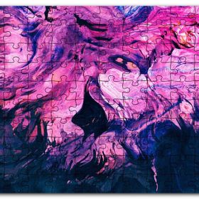 Cakapuzzle Karışan Pembe Lacivert Dalgalı Desenler Mdf 500 Parça Puzzle