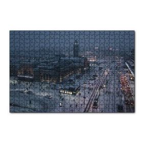 Cakapuzzle Karla Kaplı Caddeler ve Tren Istasyonu 255 Parça Puzzle