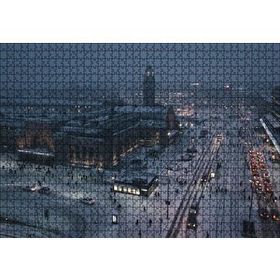 Cakapuzzle Karla Kaplı Caddeler ve Tren Istasyonu 255 Parça Puzzle