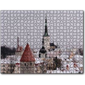 Cakapuzzle Karla Kaplı Çatılar 255 Parça Puzzle