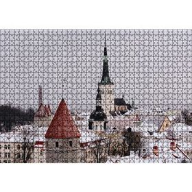 Cakapuzzle Karla Kaplı Çatılar 255 Parça Puzzle