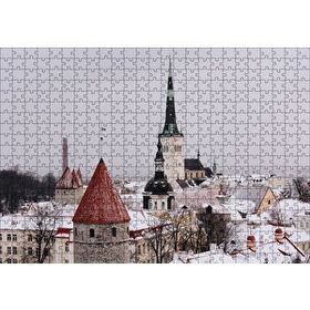 Cakapuzzle Karla Kaplı Çatılar Mdf 500 Parça Puzzle