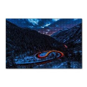 Cakapuzzle Karla Kaplı Orman ve Işıklı Yol 255 Parça Puzzle