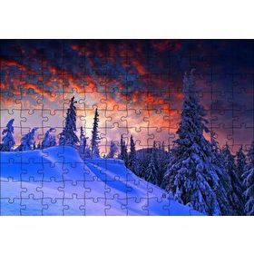 Cakapuzzle Karla Kaplı Tepeler ve Mor Gökler Mdf 120 Parça Puzzle