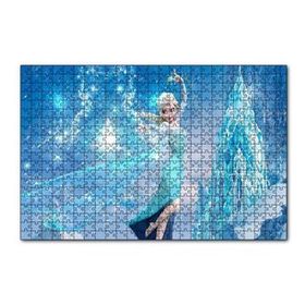 Cakapuzzle Karlar Ülkesi Elsa Sihir Görseli 120 Parça Ahşap Puzzle