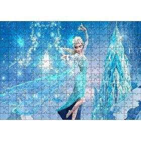 Cakapuzzle Karlar Ülkesi Elsa Sihir Görseli 120 Parça Ahşap Puzzle
