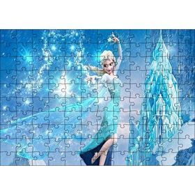 Cakapuzzle Karlar Ülkesi Elsa Sihir Görseli 120 Parça Ahşap Puzzle