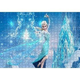 Cakapuzzle Karlar Ülkesi Elsa Sihir Görseli 120 Parça Ahşap Puzzle