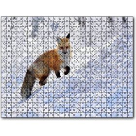 Cakapuzzle Karlar Üzerinde Kutup Tilkisi Mdf 120 Parça Puzzle