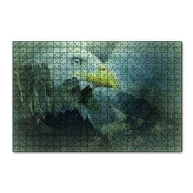 Cakapuzzle Karlı Dağlar Sarı Gagalı Kartal 120 Parça Ahşap Puzzle