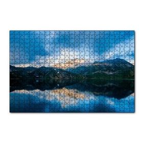 Cakapuzzle Karlı Dağlar ve Berrak Göl 120 Parça Ahşap Puzzle