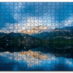 Cakapuzzle Karlı Dağlar ve Berrak Göl Mdf 1000 Parça Puzzle