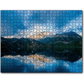 Cakapuzzle Karlı Dağlar ve Berrak Göl Mdf 1000 Parça Puzzle