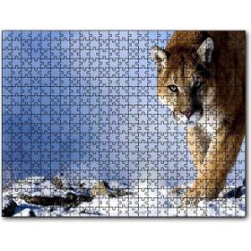 Cakapuzzle Karlı Tepedeki Puma Mdf 500 Parça Puzzle