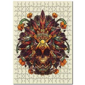 Cakapuzzle Kartal Kuru Kafa Illütirasyon Görsel Mdf 1000 Parça Puzzle