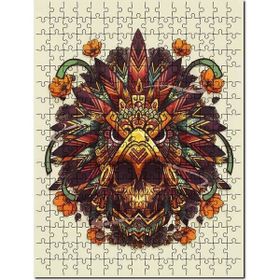 Cakapuzzle Kartal Kuru Kafa Illütirasyon Görsel Mdf 255 Parça Puzzle