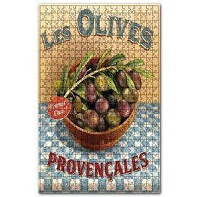 Cakapuzzle Kasede Işlenmemiş Yeşil Siyah Zeytinler Görseli 120 Parça Puzzle
