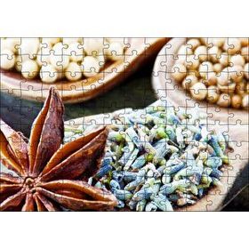 Cakapuzzle Kaselerde Anason ve Muhtelif Baharatlar 120 Parça Ahşap Puzzle