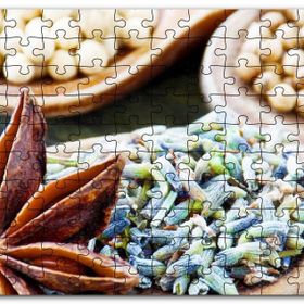 Cakapuzzle Kaselerde Anason ve Muhtelif Baharatlar Mdf 120 Parça Puzzle