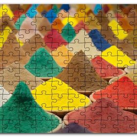Cakapuzzle Kaselerde Renkli Toz Baharatlar Mdf 1000 Parça Puzzle