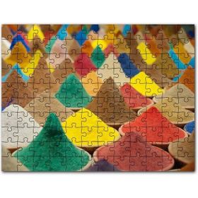 Cakapuzzle Kaselerde Renkli Toz Baharatlar Mdf 1000 Parça Puzzle