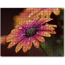 Cakapuzzle Kasımpatı ve Yağmur Damlaları Yakın Plan Mdf 1000 Parça Puzzle