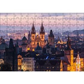 Cakapuzzle Katedral ve Akşam Işıkları Mdf 120 Parça Puzzle