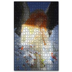 Cakapuzzle Kaval Çalan Melek Karlar ve Kuşlar Ahşap 1000 Parça Puzzle