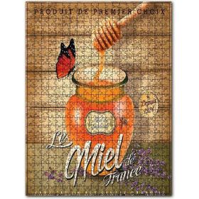 Cakapuzzle Kavanozda Bal Arı Kelebek Afişi Görseli Ahşap 255 Parça Puzzle