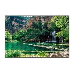 Cakapuzzle Kayalıklar Şelale Göl Manzarası 255 Parça Puzzle
