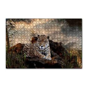 Cakapuzzle Kayalıklarda Jaguar Karabulutlar Görseli 255 Parça Puzzle
